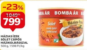 Auchan HÁZIAS ÍZEK SÓLET CSÍPŐS HÁZIKOLBÁSSZAL 500 g ajánlat
