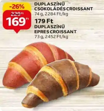 Auchan DUPLASZÍNŰ EPRES CROISSANT 74 g ajánlat