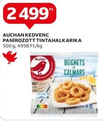 Auchan AUCHAN KEDVENC PANÍROZOTT TINTAHALKARIKA 500 g ajánlat