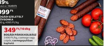 Auchan BOGÁDI PÁROS KOLBÁSZ 10 dkg ajánlat