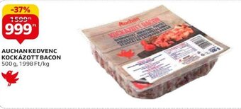 Auchan AUCHAN KEDVENC KOCKÁZOTT BACON 500 g ajánlat