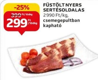 Auchan FÜSTÖLT NYERS SERTÉSOLDALAS 10 dkg ajánlat