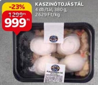 KASZINÓTOJÁS TÁL 4 db