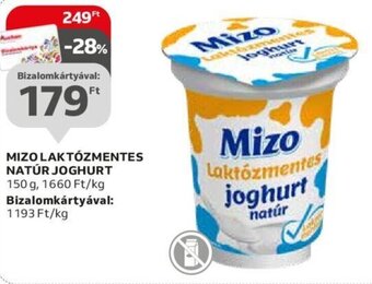Auchan MIZO LAKTÓZMENTES NATÚR JOGHURT 150 g ajánlat