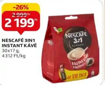 Auchan NESCAFÉ 3IN1 INSTANT KÁVÉ 30 x 17 g ajánlat
