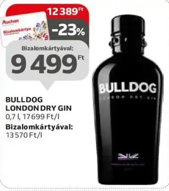 Auchan BULLDOG LONDON DRY GIN 0,7 l ajánlat