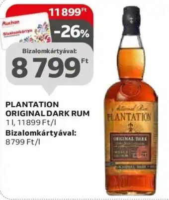 Auchan PLANTATION ORIGINAL DARK RUM 1 l ajánlat