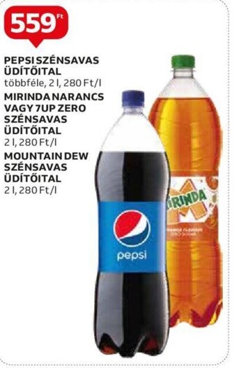 Auchan PEPSI SZÉNSAVAS ÜDÍTŐITAL stb. 2 l ajánlat