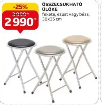 Auchan ÖSSZECSUKHATÓ ÜLŐKE 1 db ajánlat
