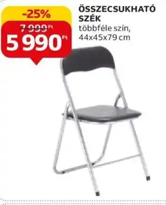 Auchan ÖSSZECSUKHATÓ SZÉK 1 db ajánlat