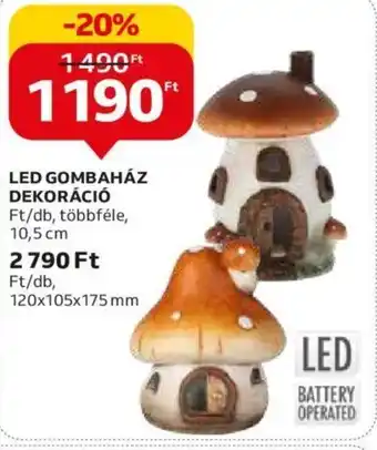 Auchan LED GOMBAHÁZ DEKORÁCIÓ 1 db ajánlat