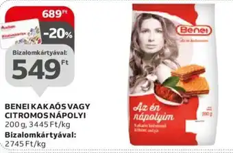 Auchan BENEI KAKAÓS VAGY CITROMOS NÁPOLYI 200 g ajánlat