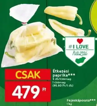 Spar Étkezési paprika 5 db ajánlat