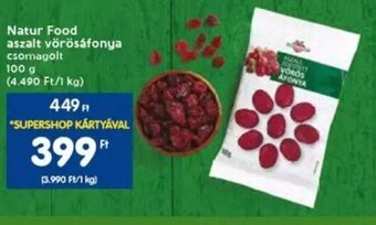 Spar Natur Food aszalt vörösáfonya 100 g ajánlat