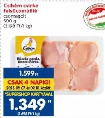 Spar Csibém csirke felsőcombfilé 500 g ajánlat