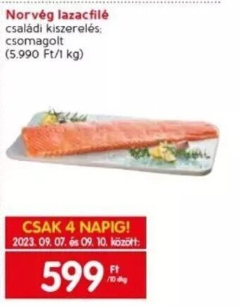 Spar Norvég lazacfilé 10 dkg ajánlat