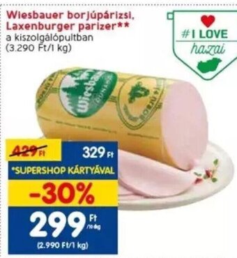 Spar Wiesbauer borjúpárizsi, Laxenburger parizer 10 dkg ajánlat