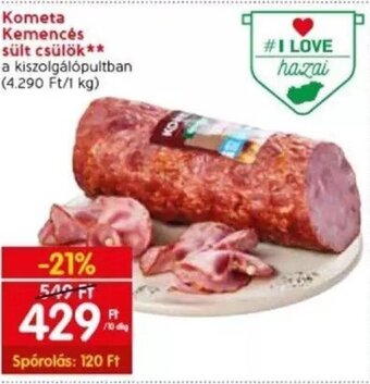 Spar Kometa Kemencés sült csülök 10 dkg ajánlat