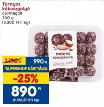 Spar Tornyos kókuszgolyó 300 g ajánlat