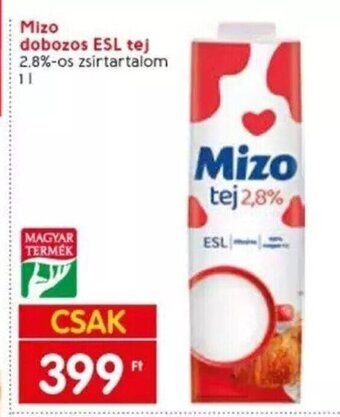 Spar Mizo dobozos ESL tej 1 l ajánlat