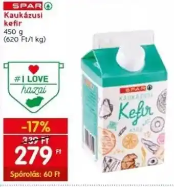 Spar SPAR Kaukázusi kefir 450 g ajánlat