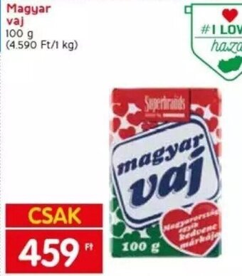 Spar Magyar vaj 100 g ajánlat