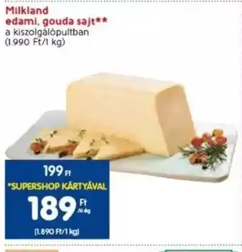 Spar Milkland edami, gouda sajt 10 dkg ajánlat