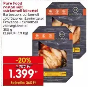 Spar Pure Food roston sült csirkemell körettel 350 g ajánlat