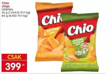 Spar Chio chips 55 / 60 g ajánlat