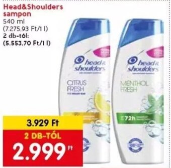 Spar Head&Shoulders sampon 540 ml ajánlat