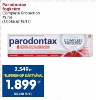 Spar Parodontax fogkrém 75 ml ajánlat