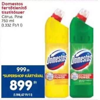 Spar Domestos fertőtlenítő tisztítószer 750 ml ajánlat