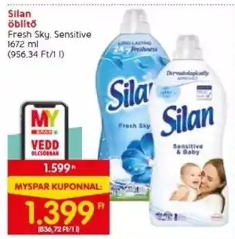 Spar Silan öblítő 1672 ml ajánlat