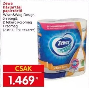Spar Zewa háztartási papírtörlő 2 tekercs ajánlat