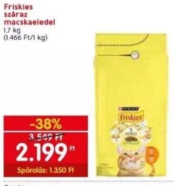 Spar Friskies száraz macskaeledel 1,7 kg ajánlat