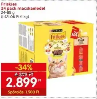 Spar Friskies 24 pack macskaeledel 24 x 85 g ajánlat