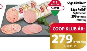 Coop Sága Füstlizer stb. 10 dkg ajánlat
