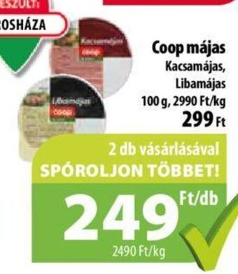 Coop Coop májas 100 g ajánlat