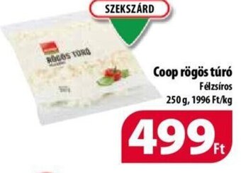 Coop Coop rögös túró 250 g ajánlat