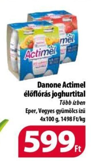 Coop Danone Actimel élőflórás joghurtital 4 x 100 g ajánlat