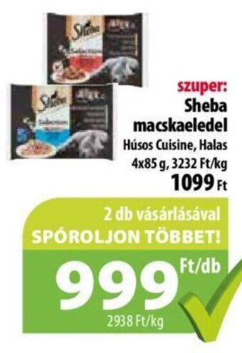 Sheba macskaelede 4 x 85 g