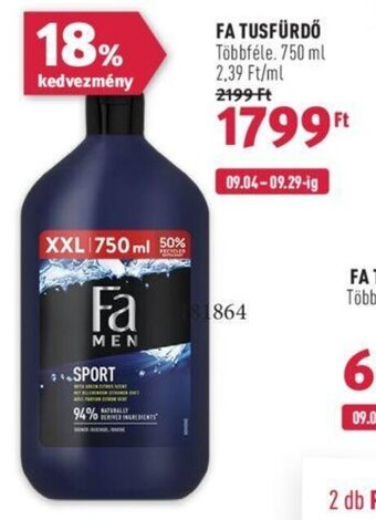 Rossmann FA TUSFÜRDŐ 750 ml ajánlat