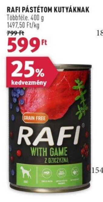 Rossmann RAFI PÁSTÉTOM KUTYÁKNAK 400 g ajánlat
