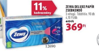 Rossmann ZEWA DELUXE PAPÍR ZSEBKENDŐ 90 db ajánlat