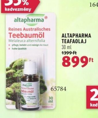 Rossmann ALTAPHARMA TEAFAOLAJ 30 ml ajánlat