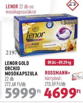 Rossmann LENOR GOLD ORCHID MOSÓKAPSZULA 22 db ajánlat