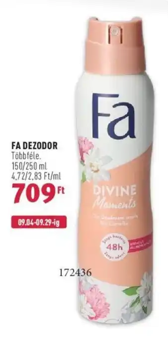 Rossmann FA DEZODOR 150 / 250 ml ajánlat