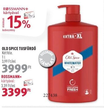 Rossmann OLD SPICE TUSFÜRDŐ 1 l ajánlat