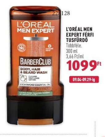 Rossmann L'ORÉAL MEN EXPERT FÉRFI TUSFÜRDŐ 300 ml ajánlat