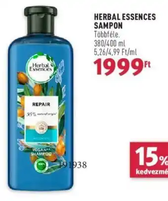 Rossmann HERBAL ESSENCES SAMPON 380 / 400 ml ajánlat